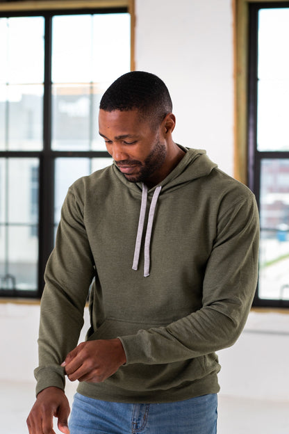 Unisex Heathered Fleece Hood