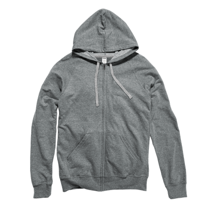 Unisex Heathered Full Zip Hood