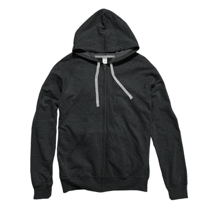 Unisex Heathered Full Zip Hood