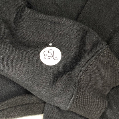 Big Lovie Hoodie Crop Sweatshirt | Black