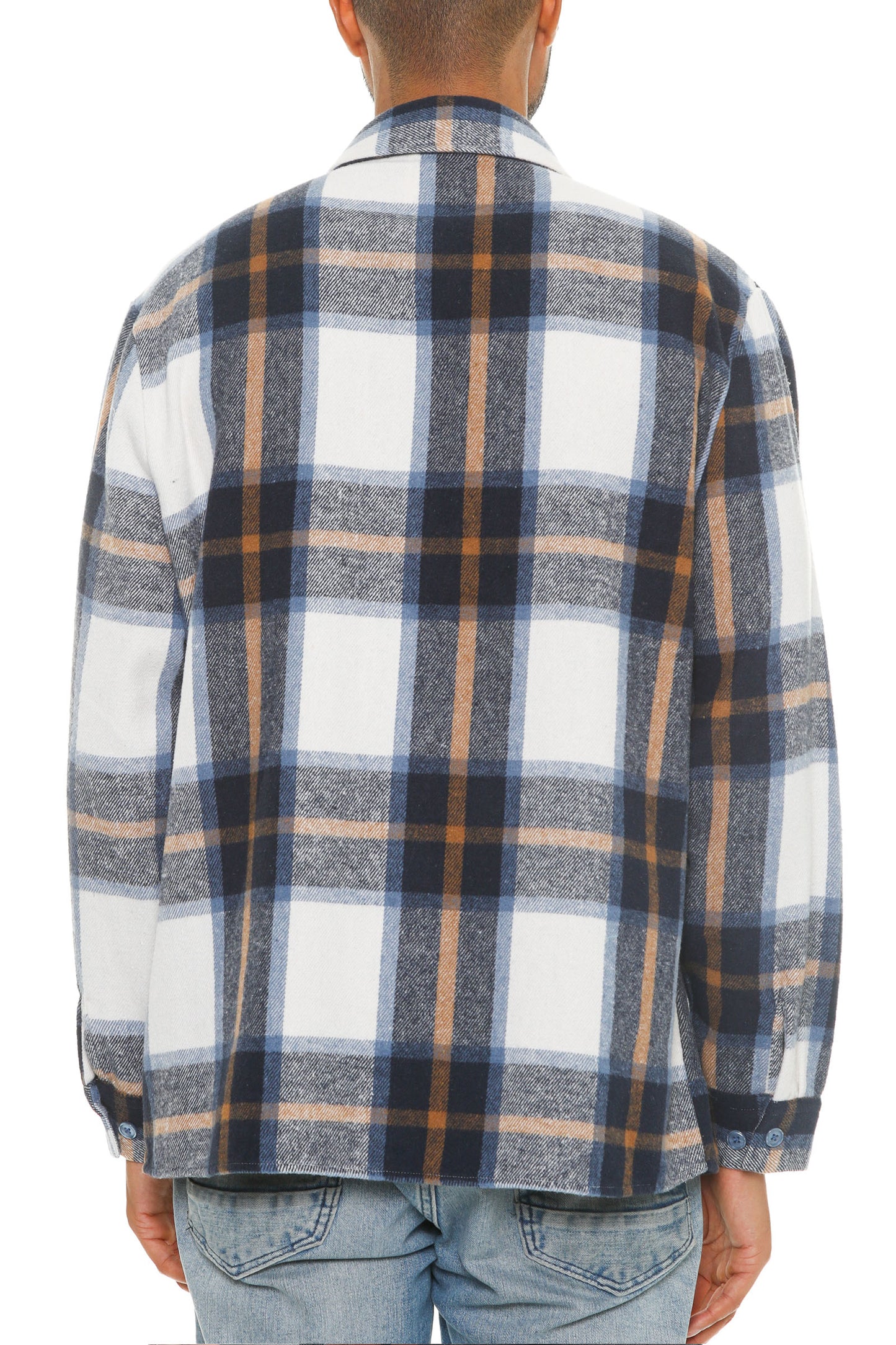 Mens Checkered Soft Flannel Shacket