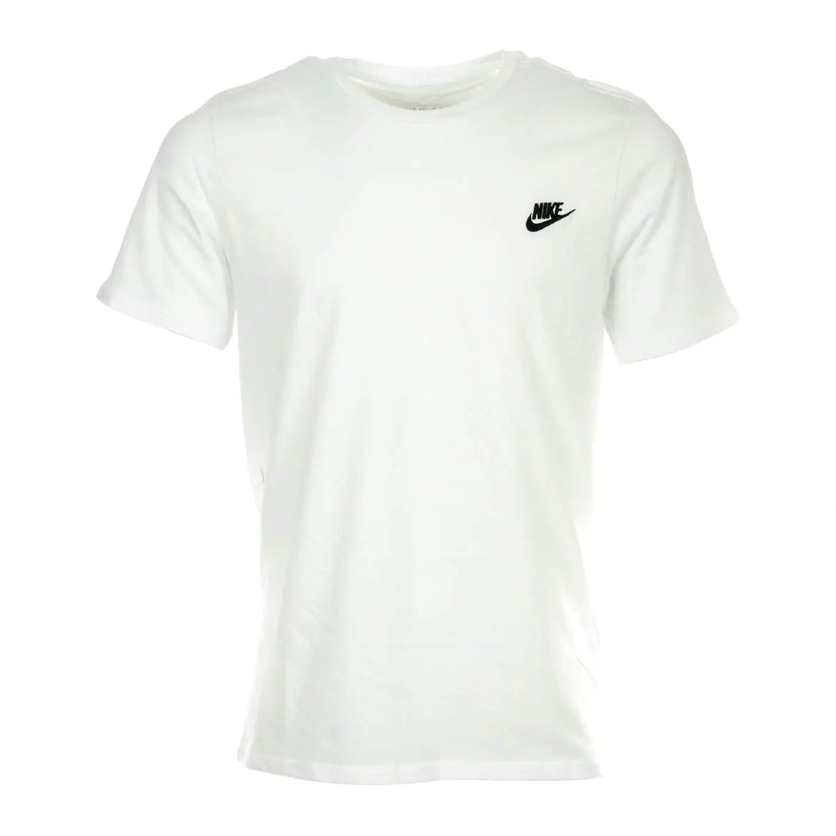 NIKE Sportswear Mens Club Embroidered Futura Tee White/Black Medium