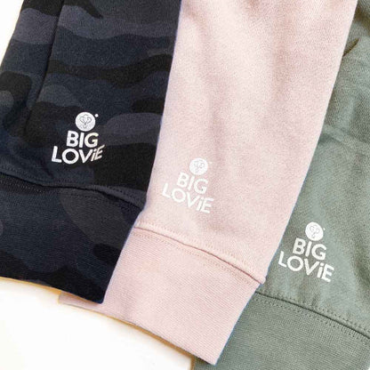 KINDNESS ROCKS HOODIE CROP SWEATSHIRT | PINK BLUSH