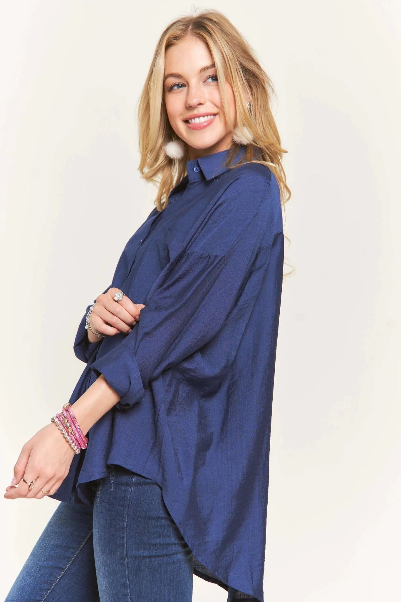 ADORA Button Down Linen Shirt - Casual Fit Clothes