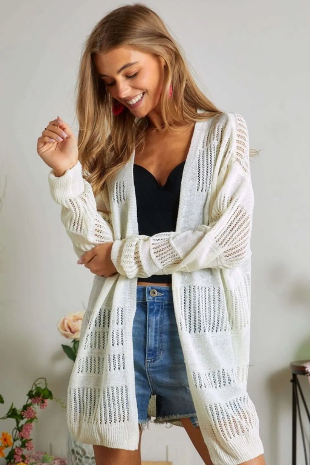 ADORA Lightweight Sweater Knit Cardigan - Casual Fit Clothes