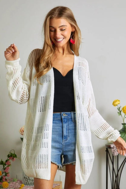 ADORA Lightweight Sweater Knit Cardigan - Casual Fit Clothes