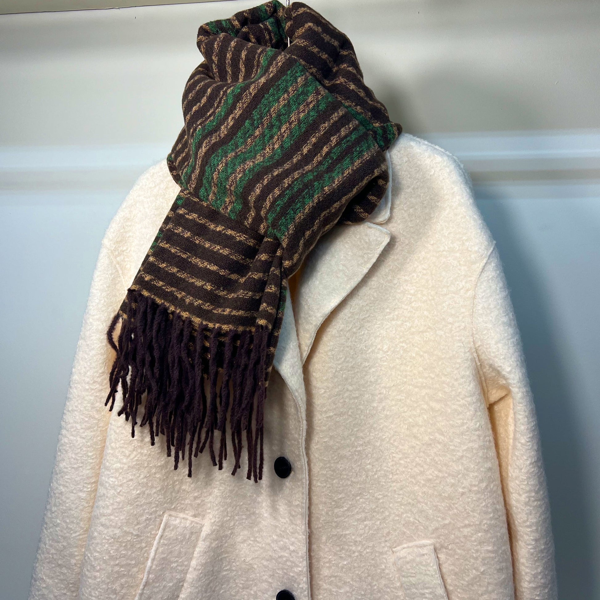 Brown Green Scarf - Casual Fit Clothes