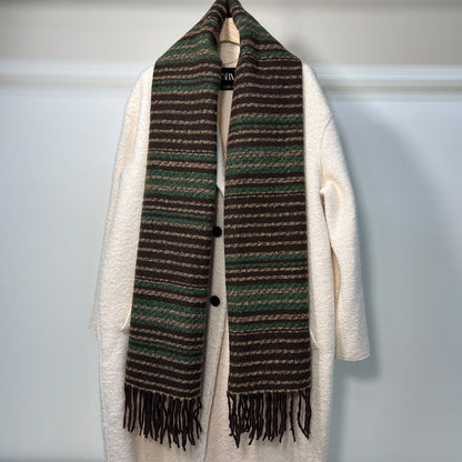 Brown Green Scarf - Casual Fit Clothes