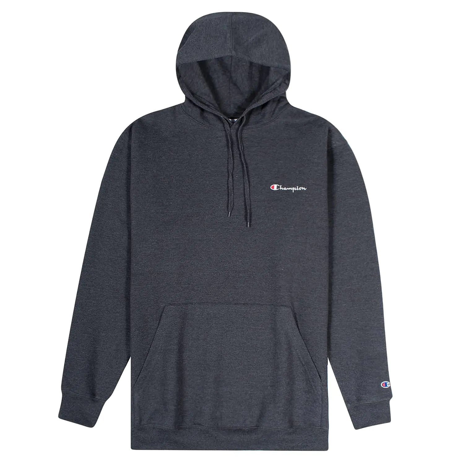 Champion Big and Tall Hoodies for Men – Embroidered Pullover Hoodies Sweatshirt Charcoal Heather - Casual Fit Clothes