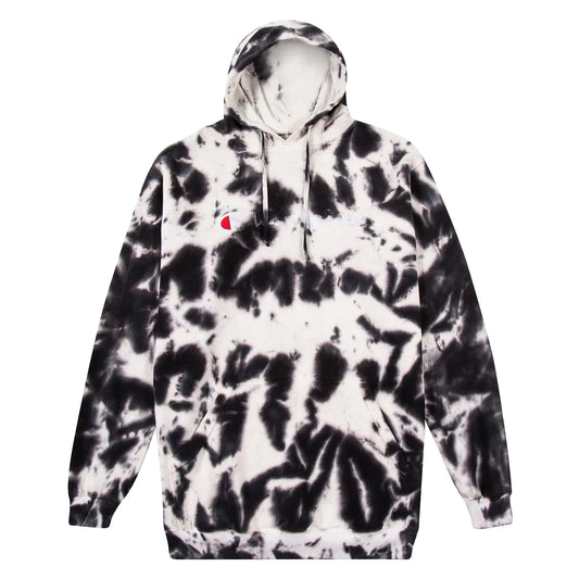 Champion Big and Tall Hoodies for Men Mens Fleece Heavyweight Tie Dye Hoodie Ivory/Black - Casual Fit Clothes