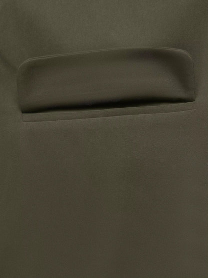 Contrast Collar Button Up Coat - Casual Fit Clothes