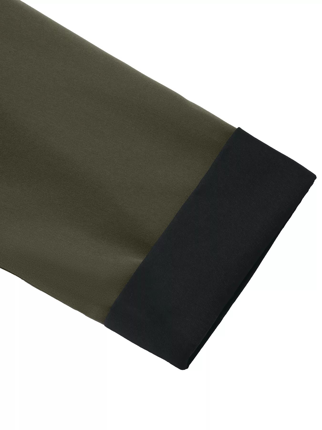 Contrast Collar Button Up Coat - Casual Fit Clothes