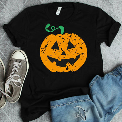 Camiseta de Halloween con estampado de calabaza