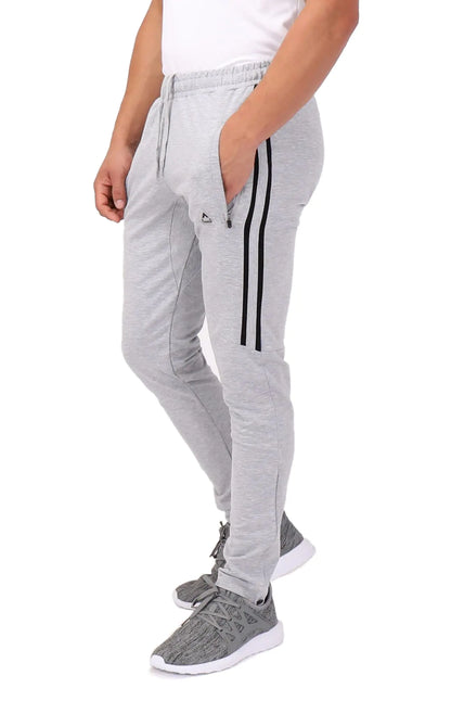 SCR SPORTSWEAR Mens Joggers Ultimate Flex Track Jogging Running Pants Mens Sweatpants Work Out Pant with Zipper Pockets 30/33/36 Tall Long Inseam (L/33L LGH/B-K849)