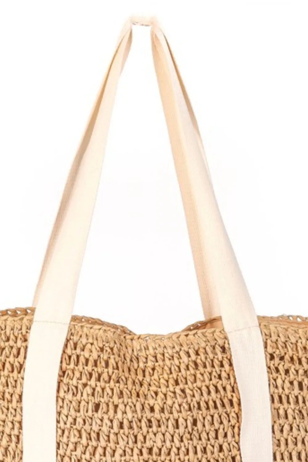 Fame Straw Braided Hat Carrier Tote Bag - Casual Fit Clothes