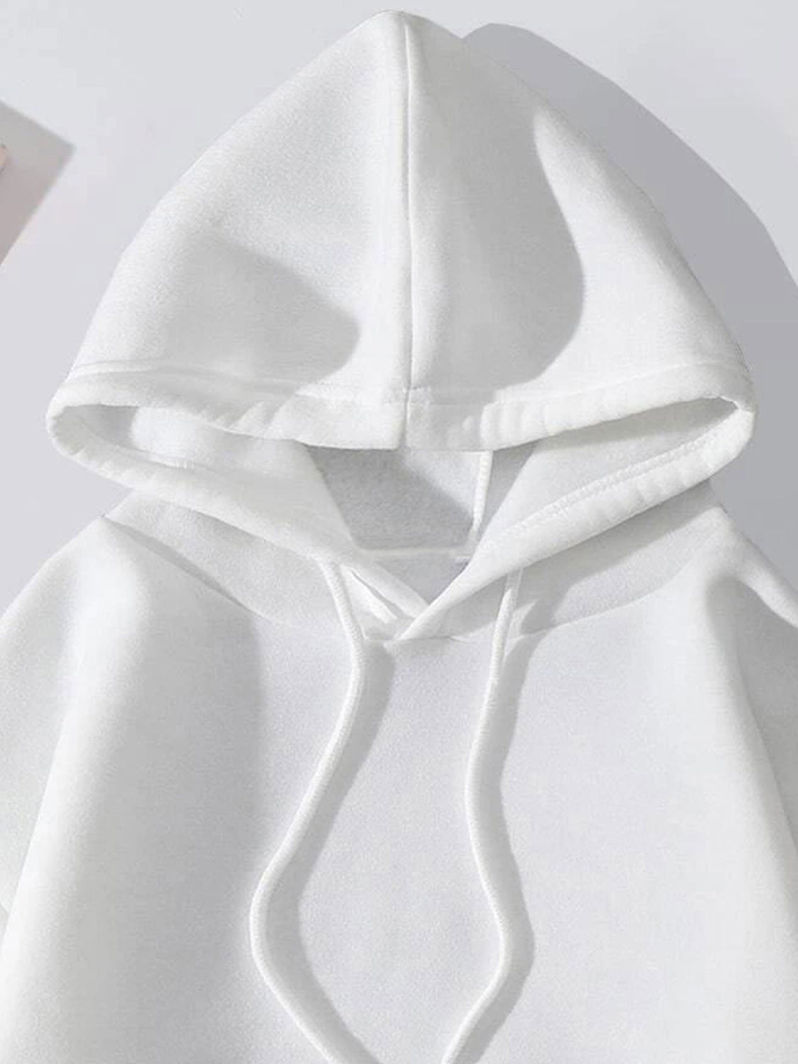 Graphic Drawstring Hoodie with Pocket - Casual Fit Clothes