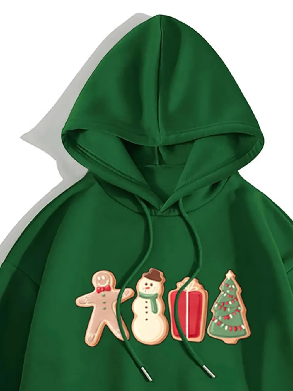 Graphic Drawstring Hoodie with Pocket - Casual Fit Clothes