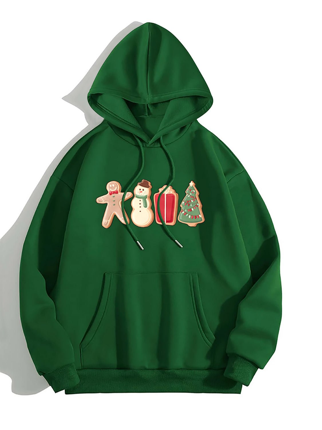 Graphic Drawstring Hoodie with Pocket - Casual Fit Clothes