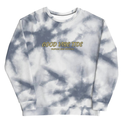 Grey Tie - Dye Vibe Tropical Sweatshirt - Casual Fit Clothes