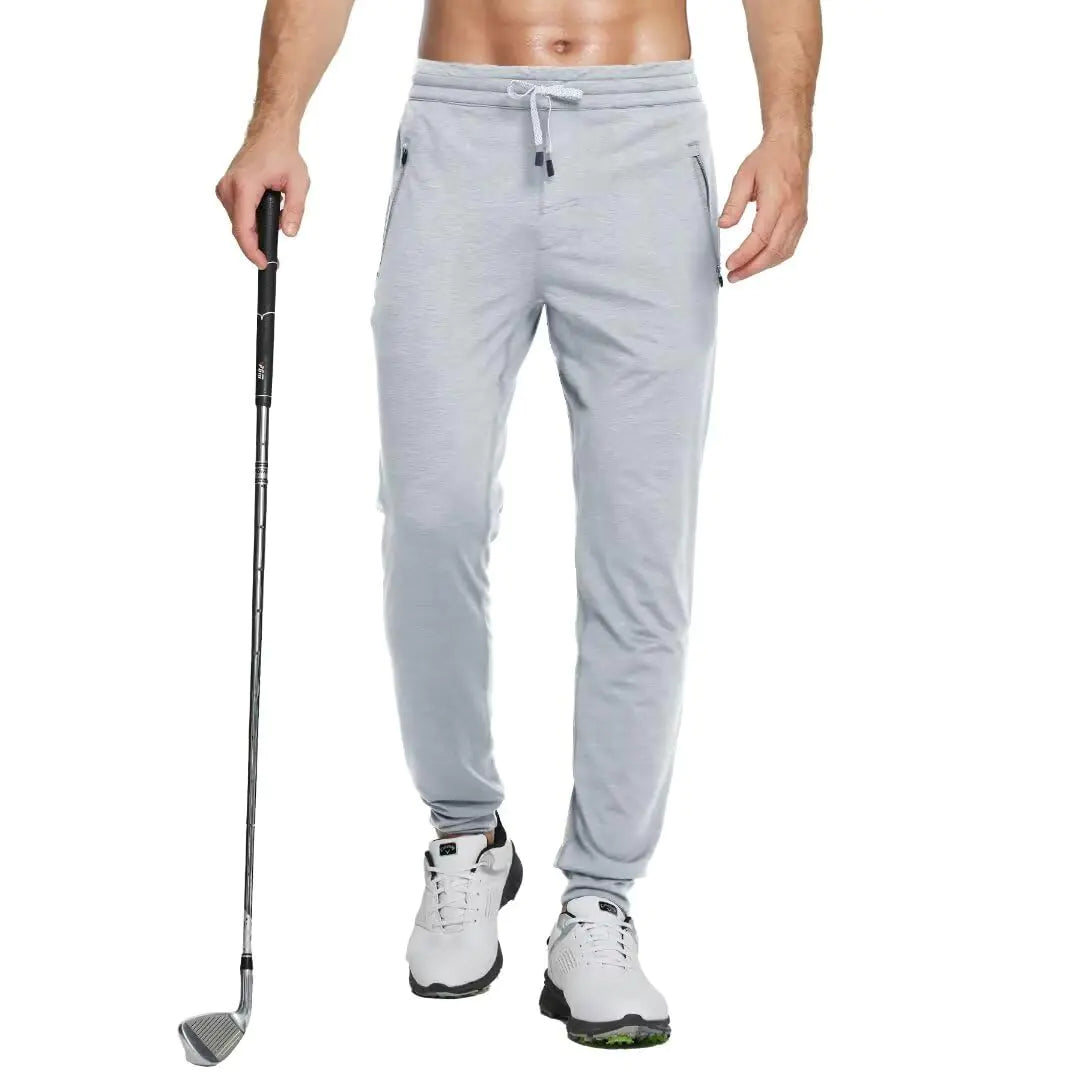 M MAELREG Joggers for Men Athletic Tapered Track Pants Mens Sweatpants with Zipper Pockets Training Running Workout