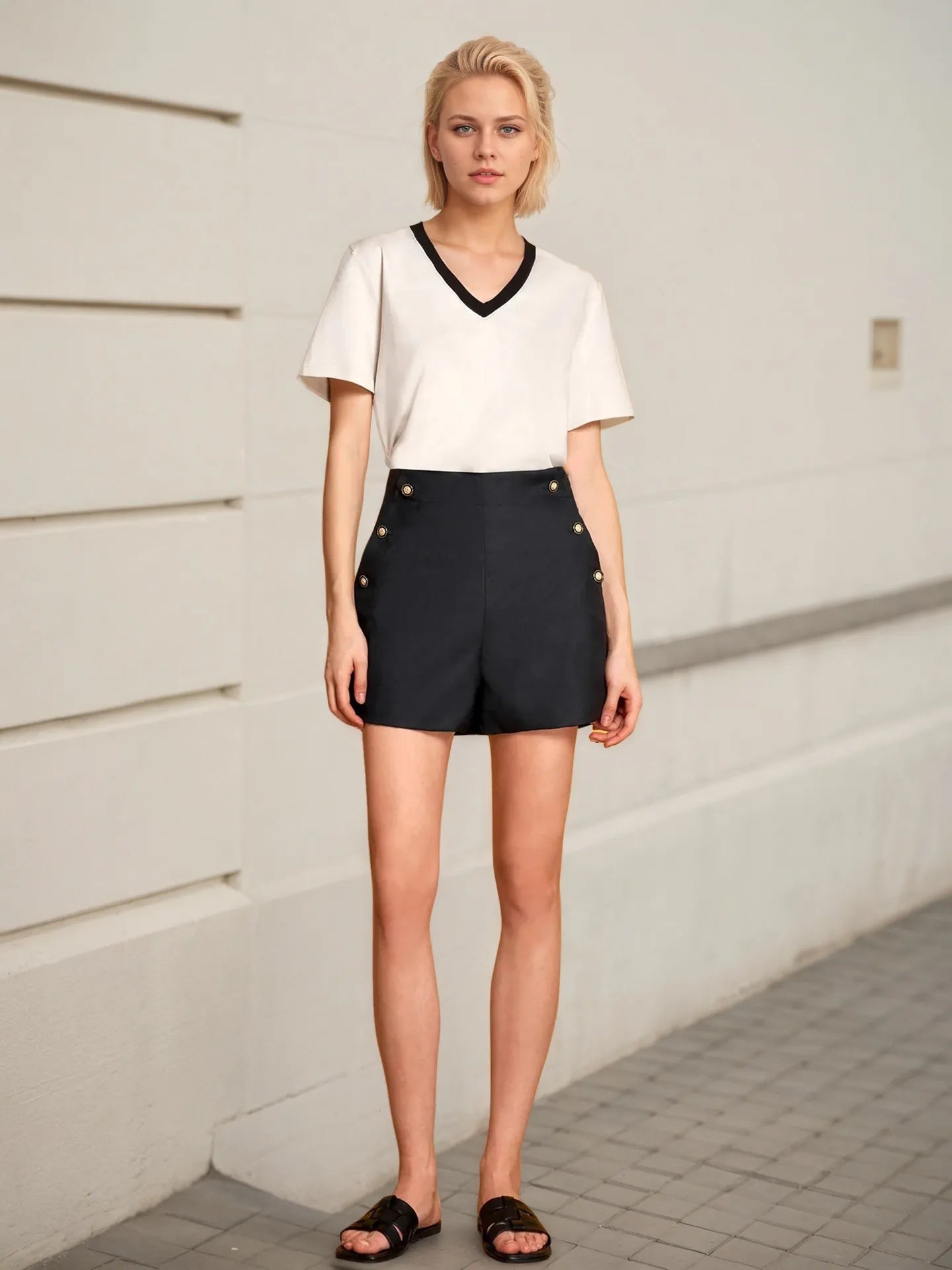 High - Waisted Shorts - Casual Fit Clothes