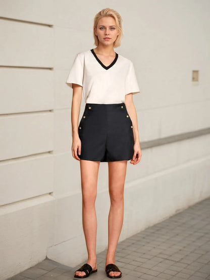 High - Waisted Shorts - Casual Fit Clothes