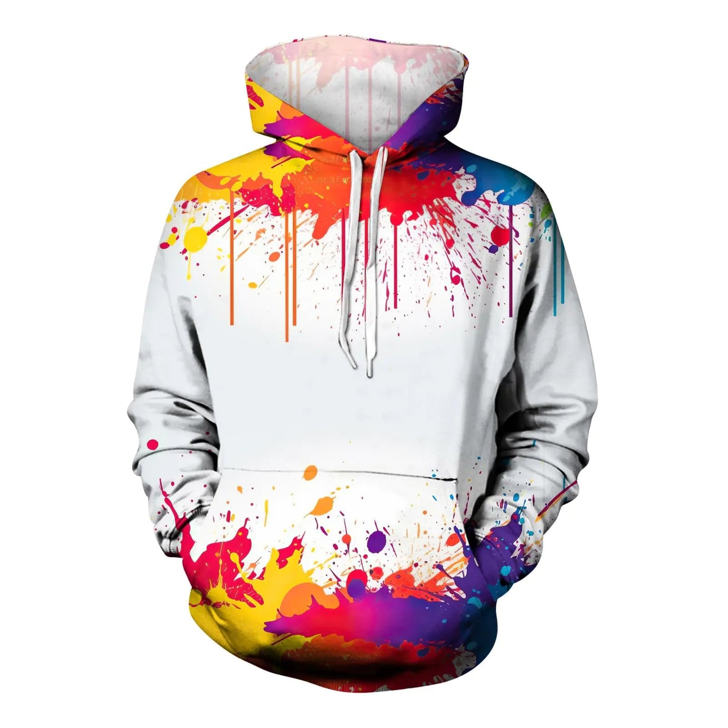 Hot Pink Graphic Hoodie for Men - Designer Streetwear - Casual Fit Clothes