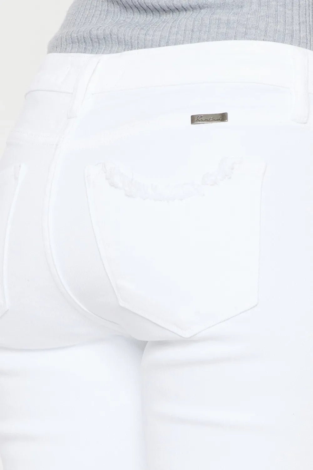 Kancan Mid Rise Ankle Skinny Jeans - Casual Fit Clothes