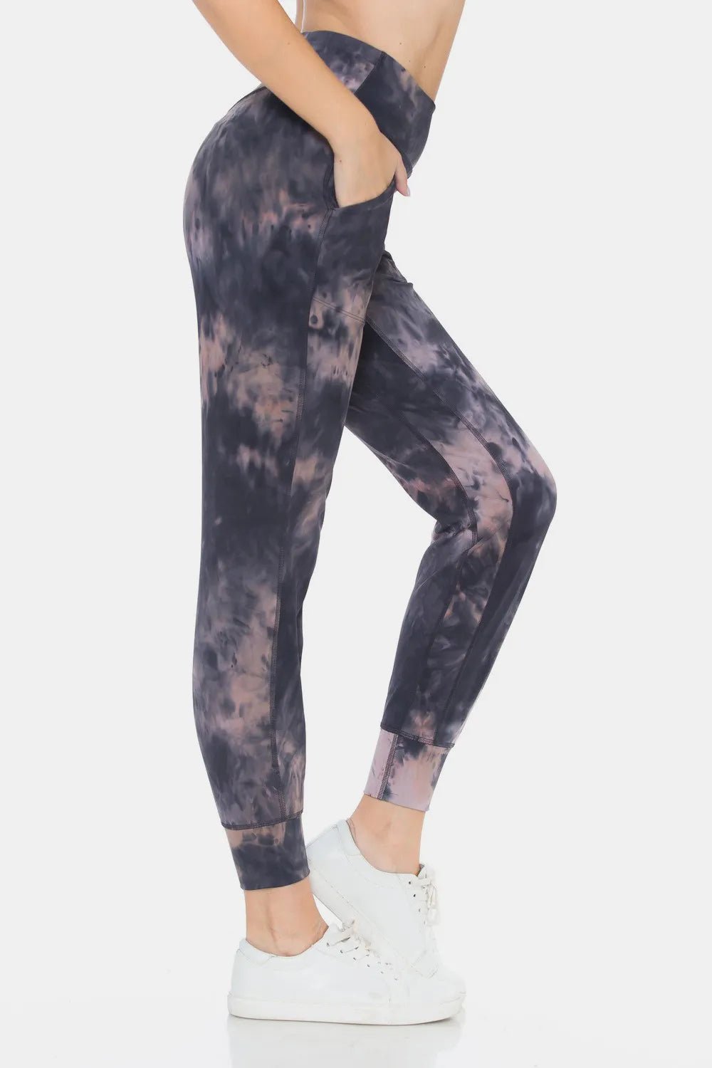 Leggings Depot Tie - Dye High Waist Cropped Leggings - Casual Fit Clothes