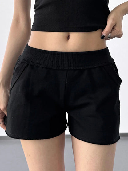 Letter Back Shorts - Casual Fit Clothes