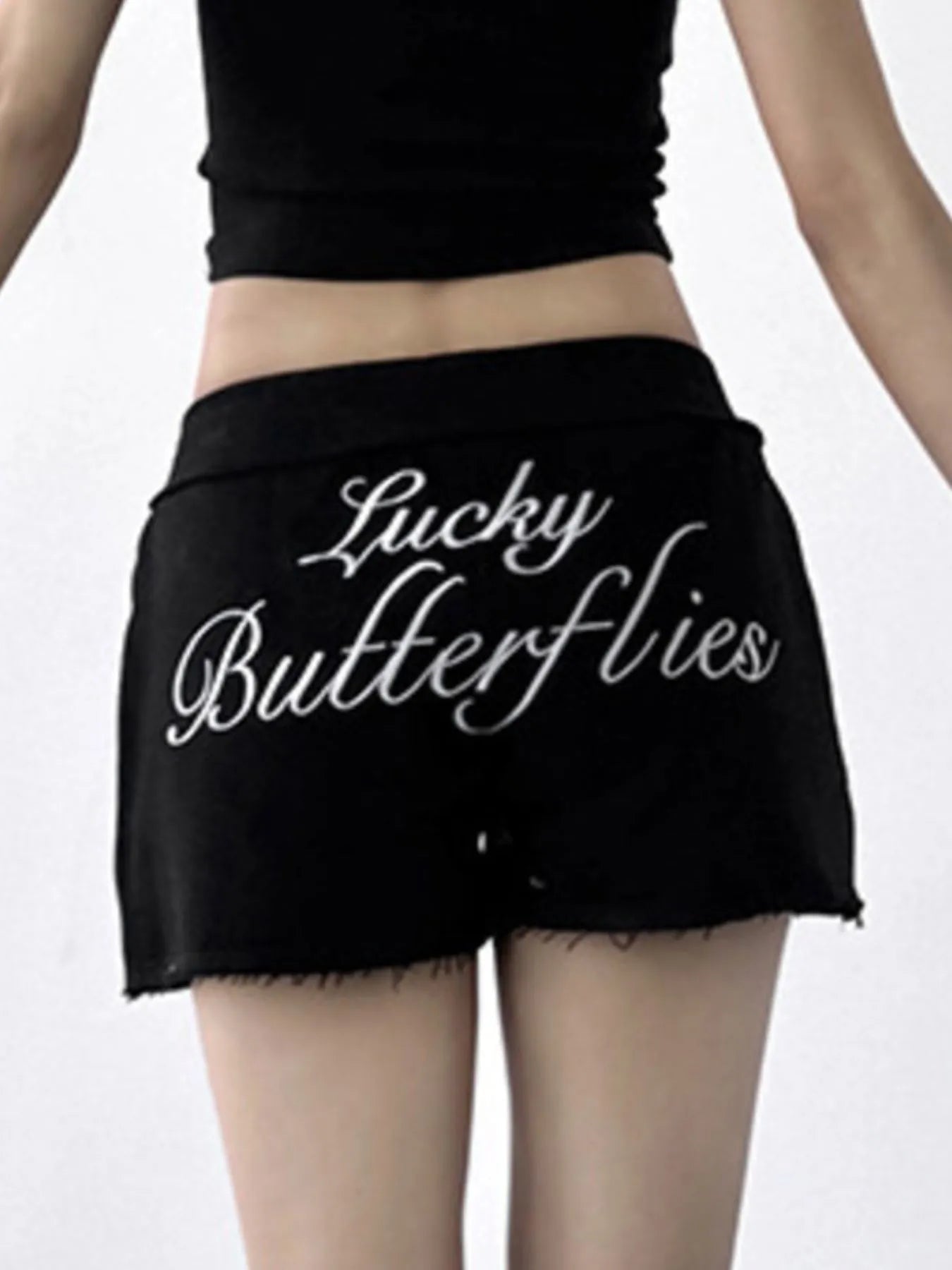 Letter Back Shorts - Casual Fit Clothes