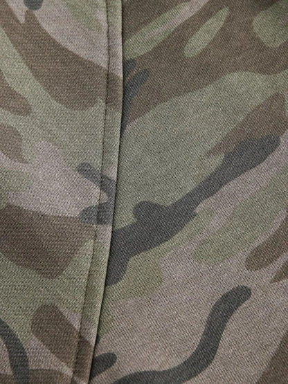 Men's Camouflage Print Zip - Up Hoodie - Casual Fit Clothes