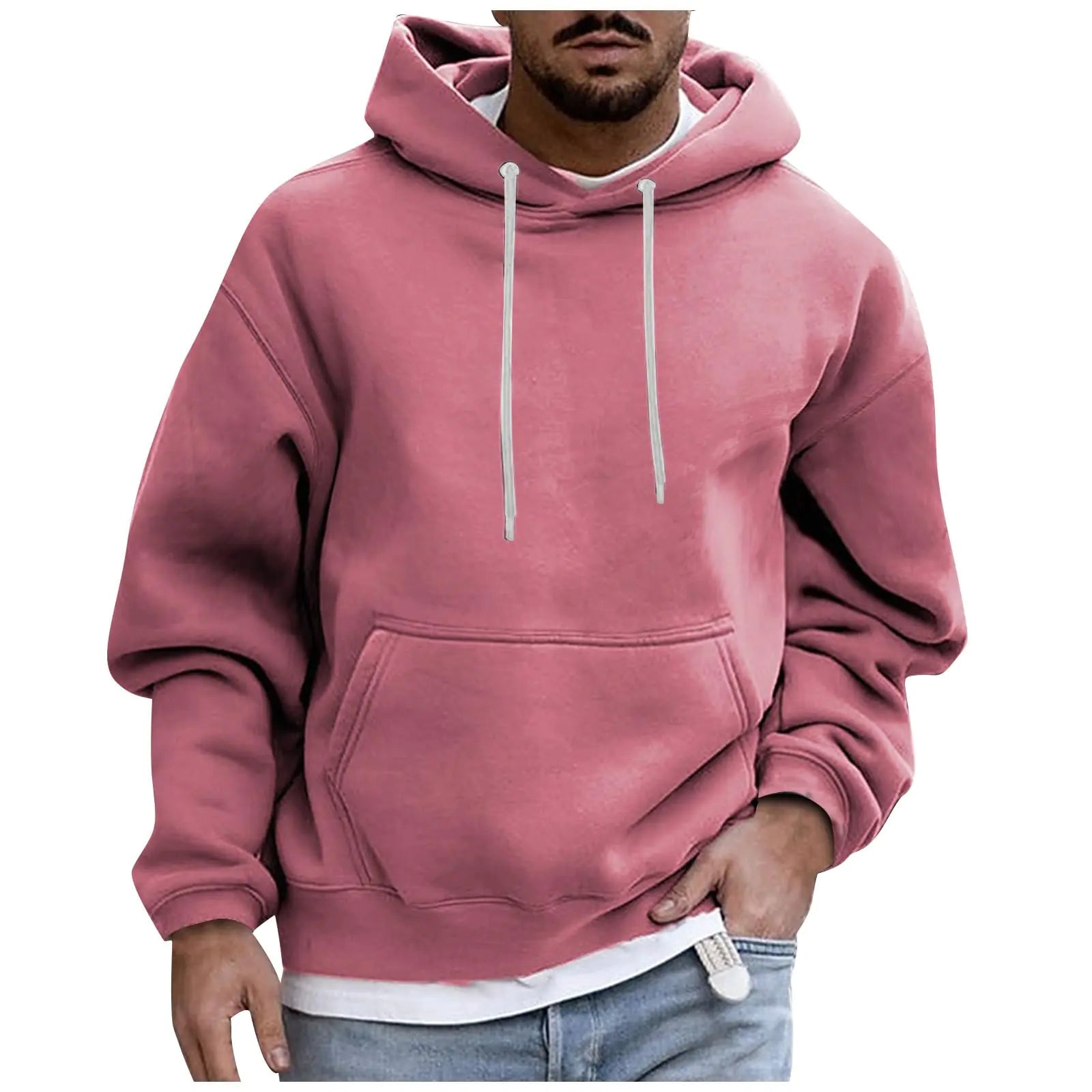 Mens Hoodies Oversized Designs MenS Fashion Hoodies & Sweatshirts Funny Lightweight One Piece Hoodie Casual Graphic Mens Sweatshirts Hoodies Loose Big And Tall Custom Hoodie For Men 2 - Pink Xxl - Casual Fit Clothes