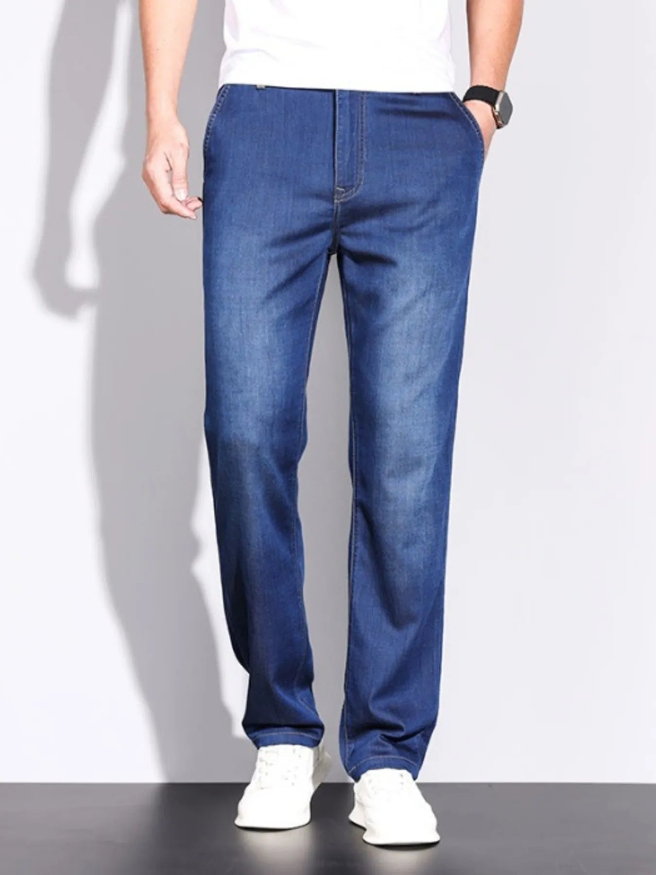 Men's Straight Leg Jeans - Casual Fit Clothes