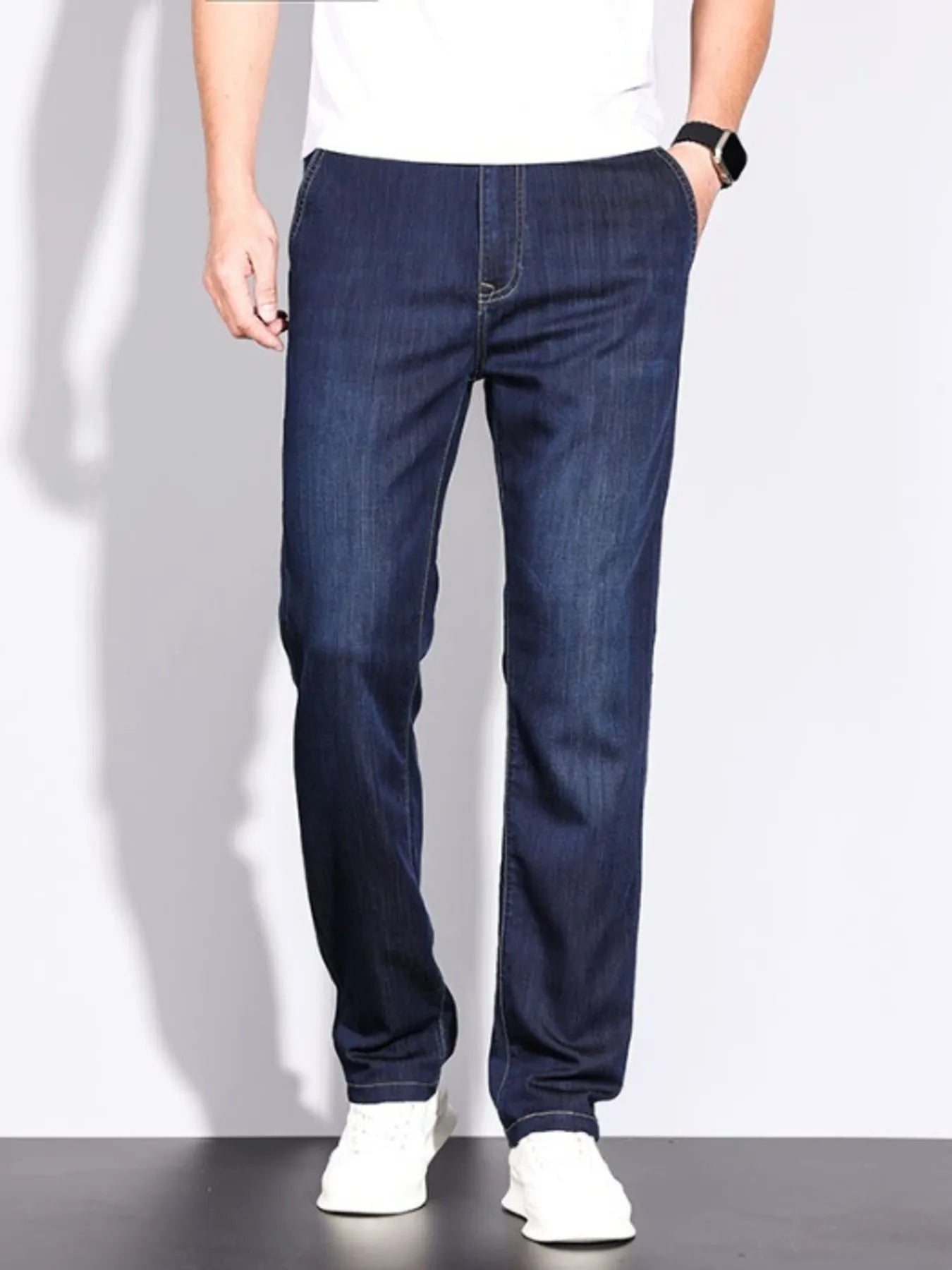Men's Straight Leg Jeans - Casual Fit Clothes