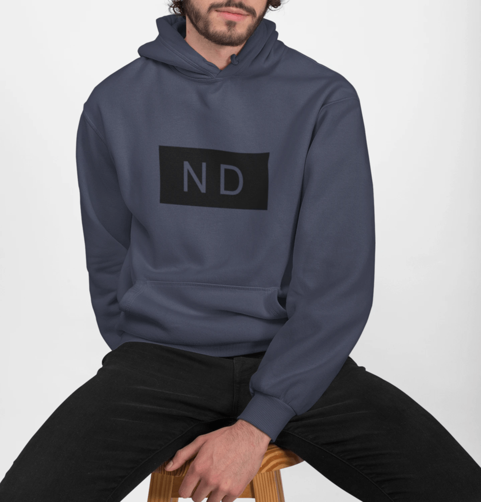 Mens Street Style ND Hooded Sweatshirt - Casual Fit Clothes