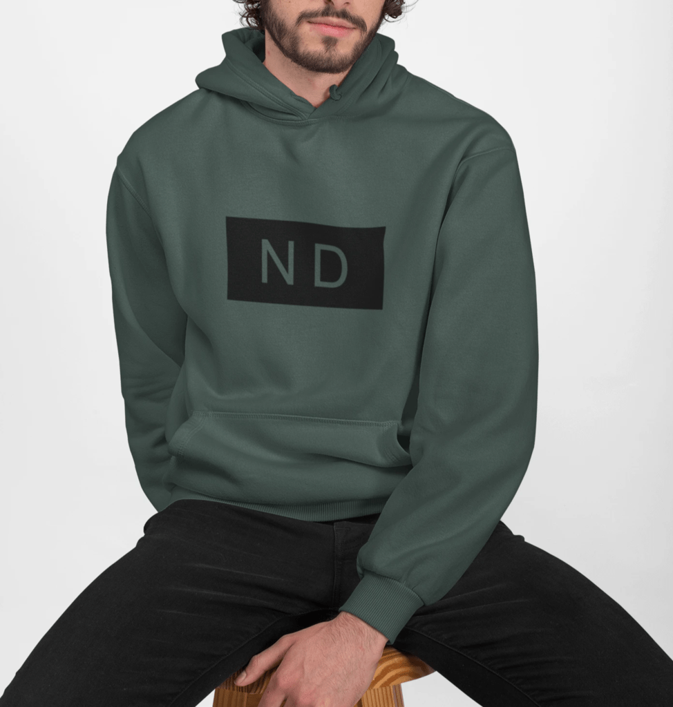 Mens Street Style ND Hooded Sweatshirt - Casual Fit Clothes