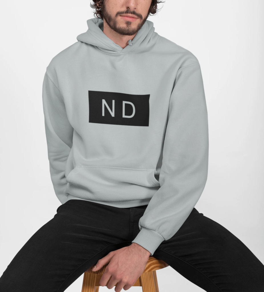 Mens Street Style ND Hooded Sweatshirt - Casual Fit Clothes