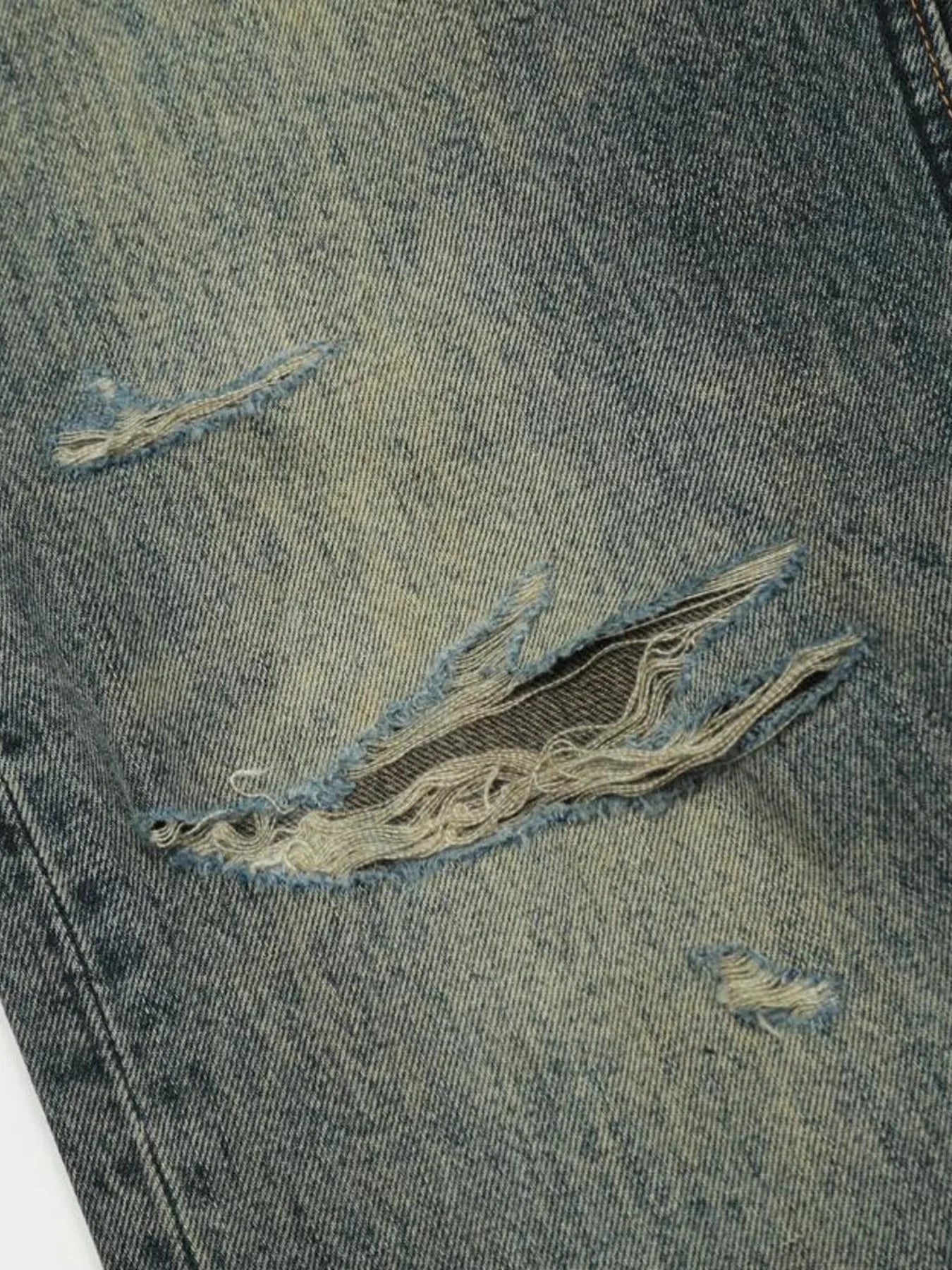 Men's Vintage Distressed Flare Jeans - Casual Fit Clothes