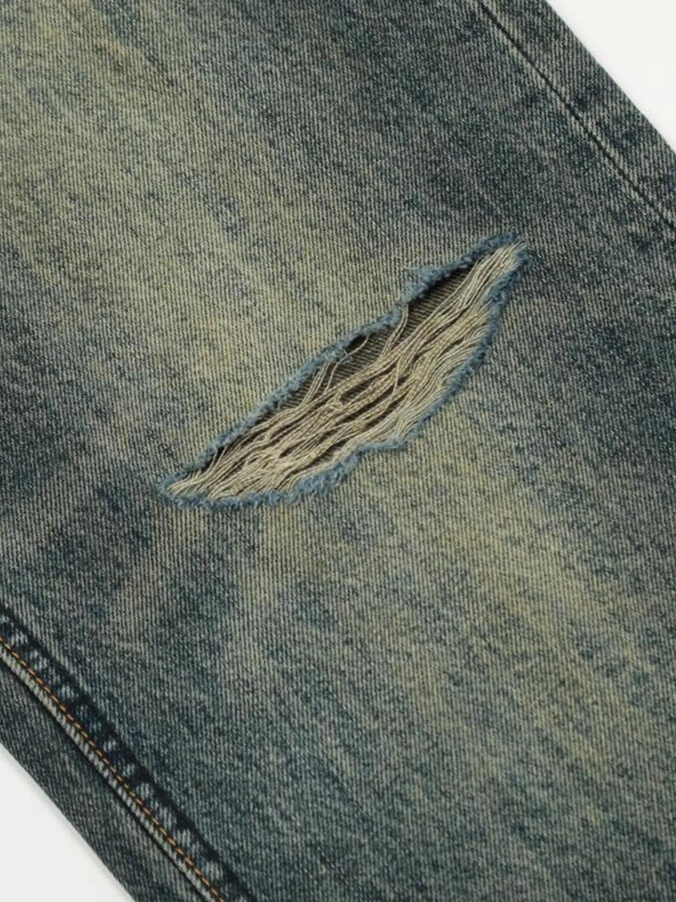 Men's Vintage Distressed Flare Jeans - Casual Fit Clothes