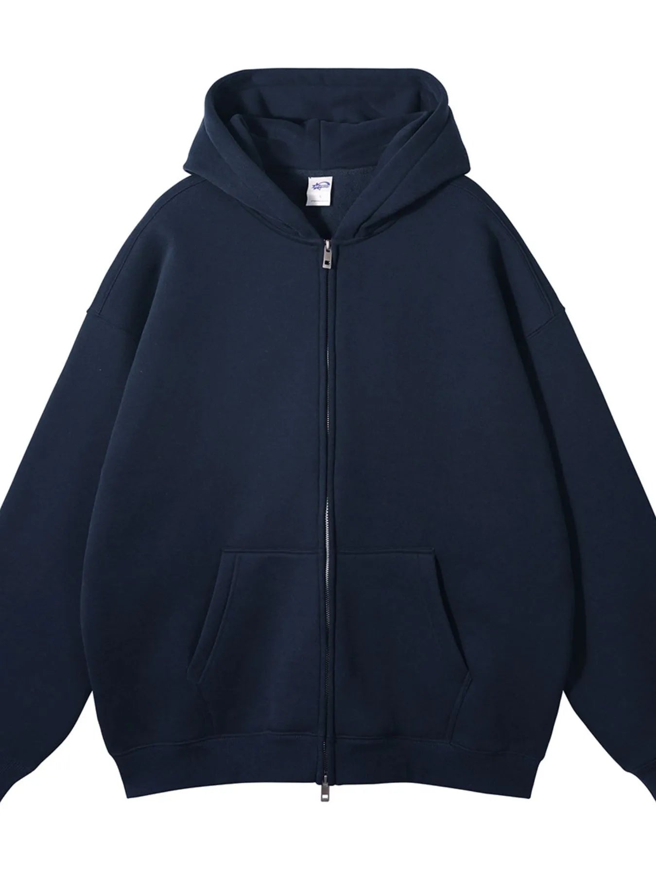 Men's Zip - Up Fleece Hoodie - Casual Fit Clothes