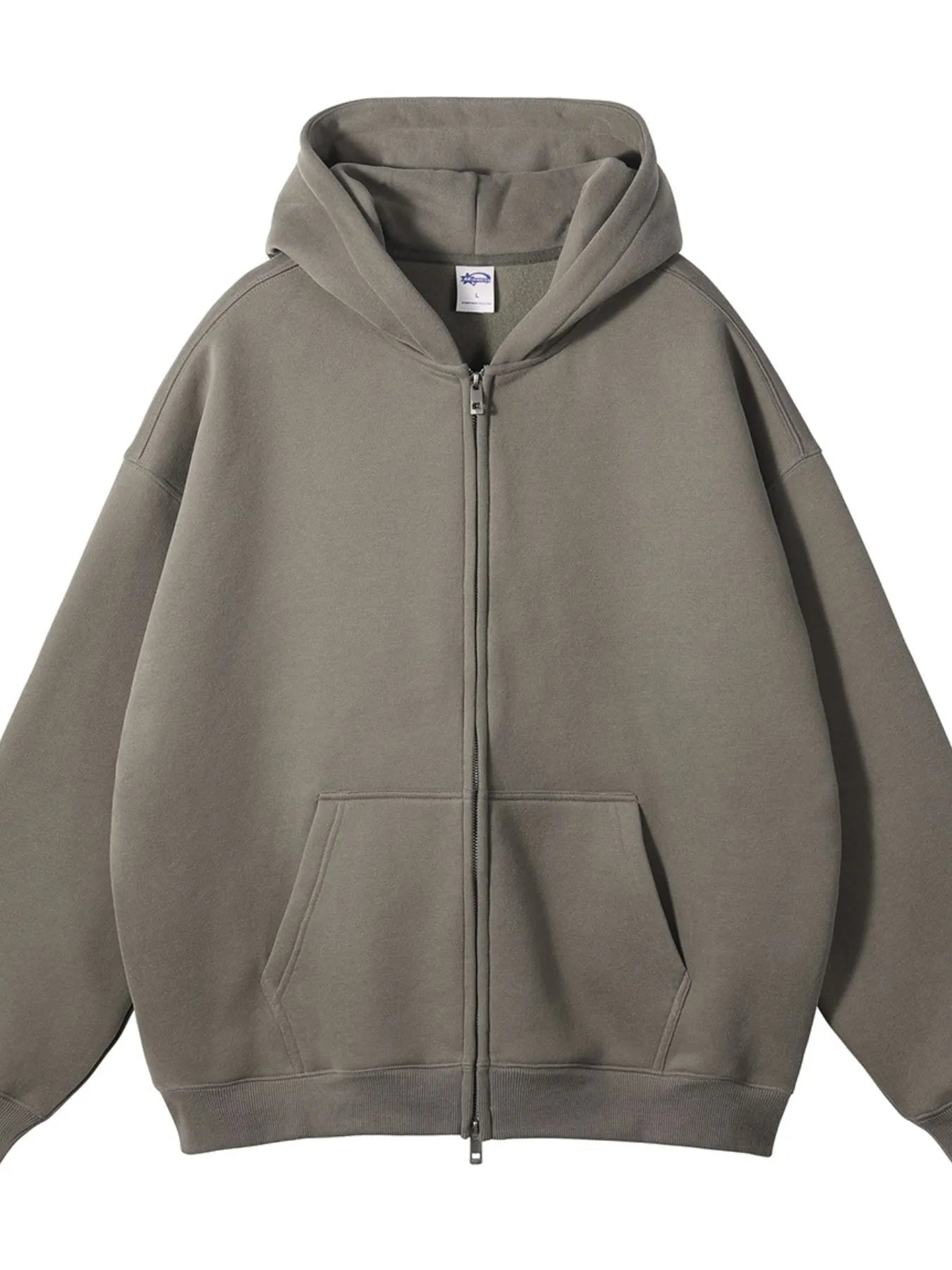 Men's Zip - Up Fleece Hoodie - Casual Fit Clothes