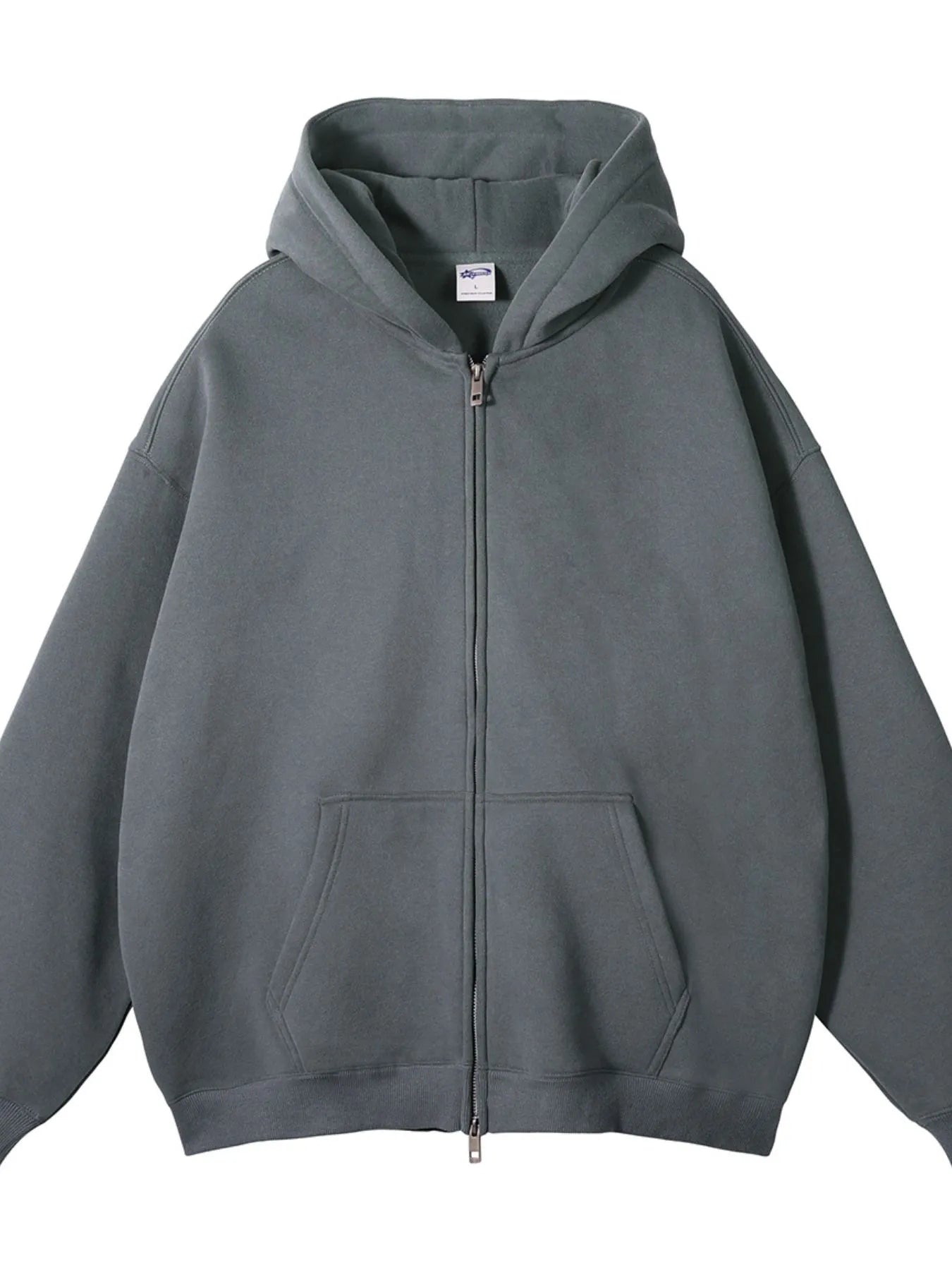 Men's Zip - Up Fleece Hoodie - Casual Fit Clothes