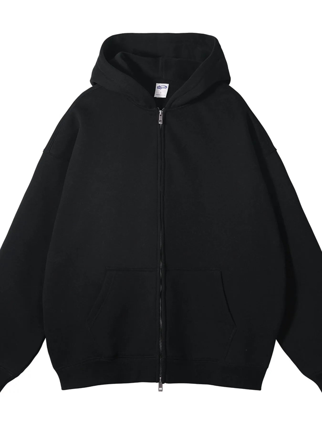 Men's Zip - Up Fleece Hoodie - Casual Fit Clothes