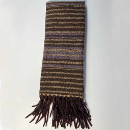 Purple Scarf with Fringe - Casual Fit Clothes