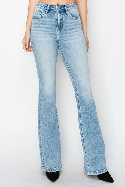 RISEN High Rise Bootcut Jeans - Casual Fit Clothes