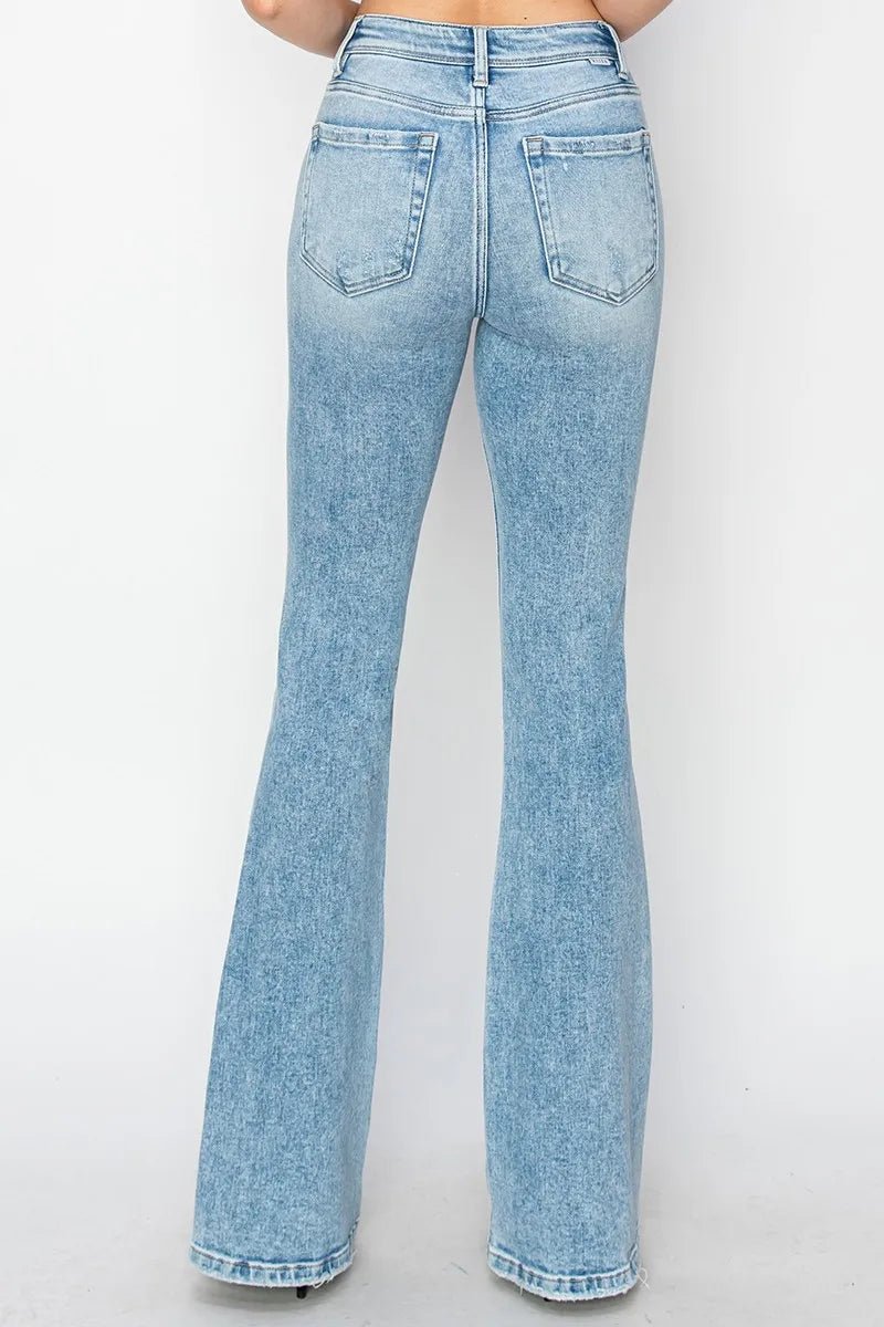 RISEN High Rise Bootcut Jeans - Casual Fit Clothes