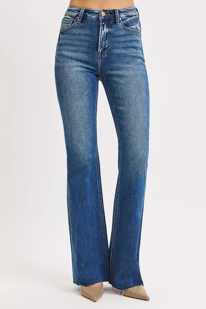 RISEN High Rise Flare Jeans - Casual Fit Clothes