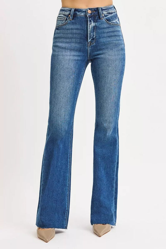 RISEN High Rise Flare Jeans - Casual Fit Clothes