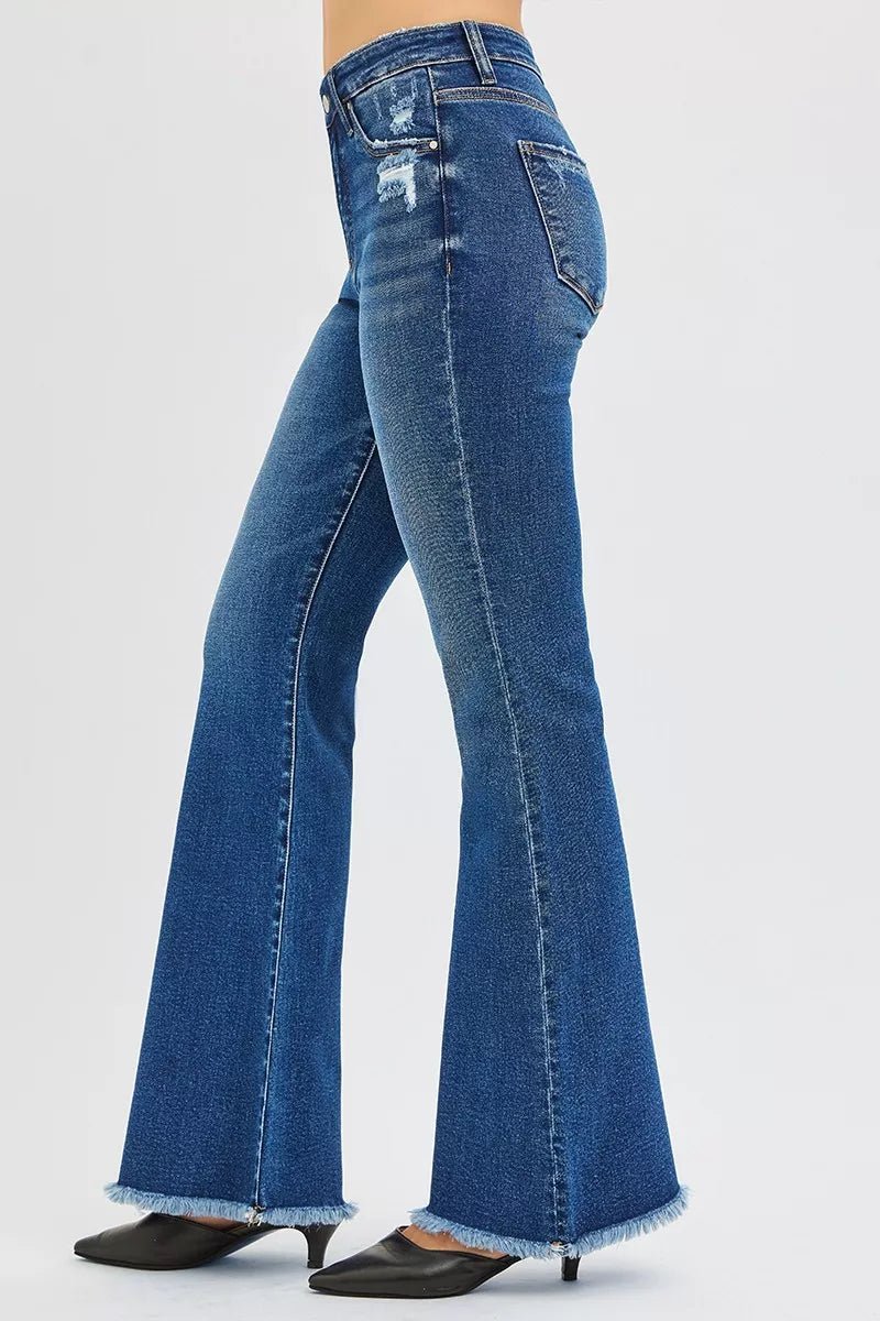 RISEN High Rise Flare Jeans - Casual Fit Clothes